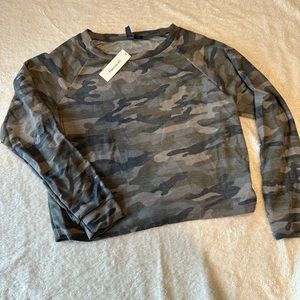 Francesca’s long sleeve camo top